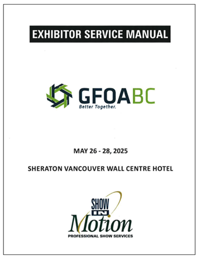 Exhibitor Service Manual Cover Page 2